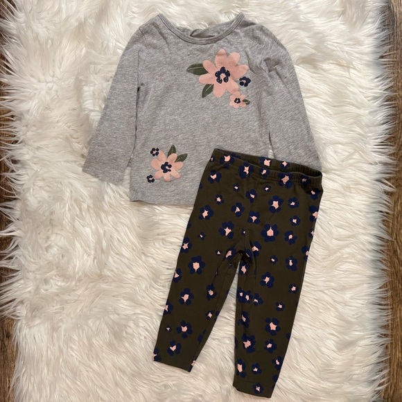 Carter's Other - Carter’s Baby Girl Floral Matching Set size 18 months